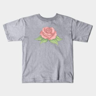 Pink Rose Kids T-Shirt